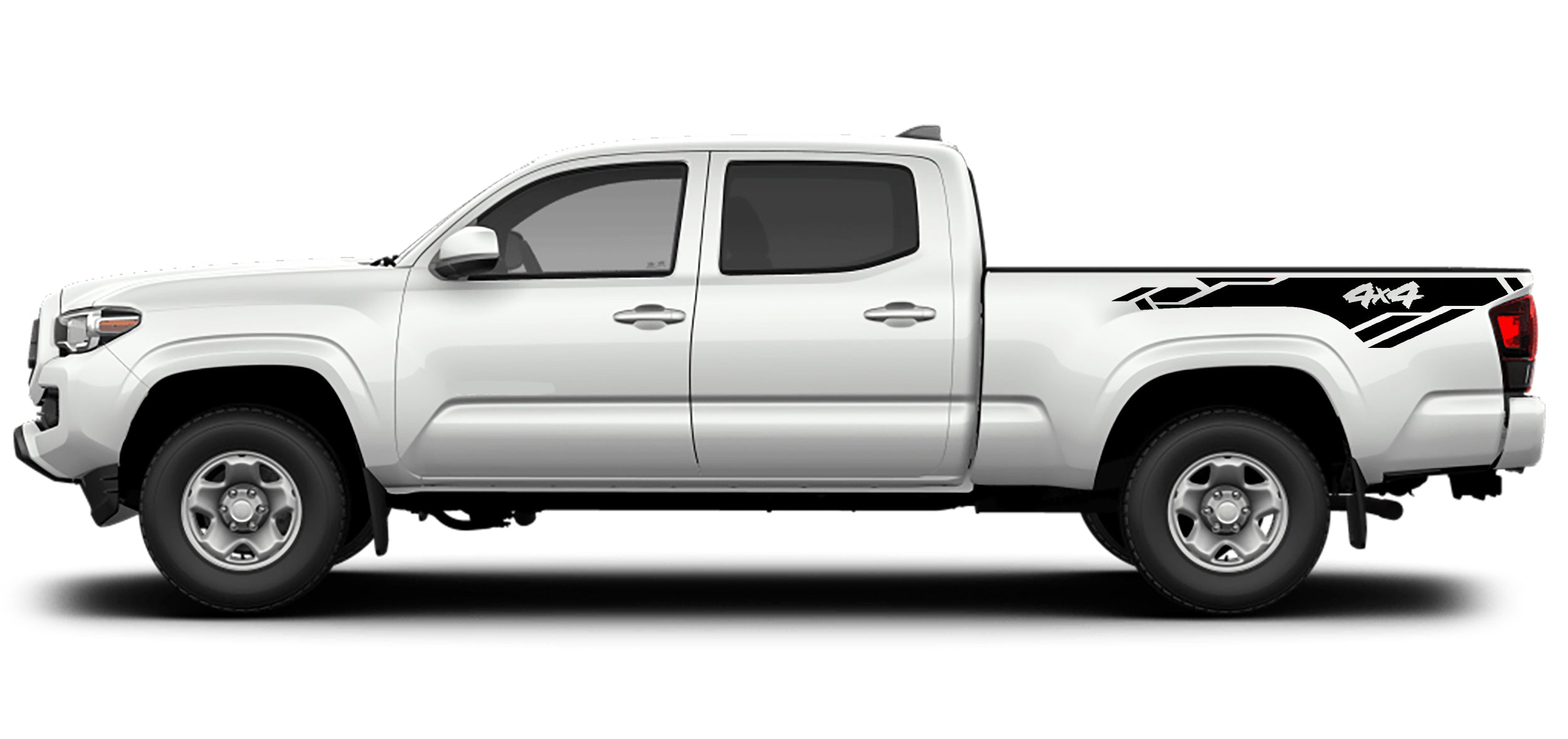 Toyota Tacoma 4x4 Off Road Bed Decals (Pair) : Vinyl Graphics Kit Fits (2016-2022)