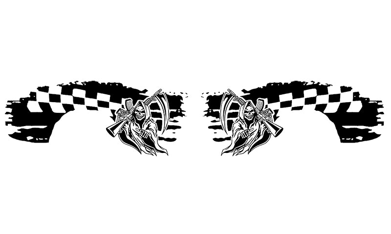 Reaper side decals for dodge charger 2015 to 2023 models 