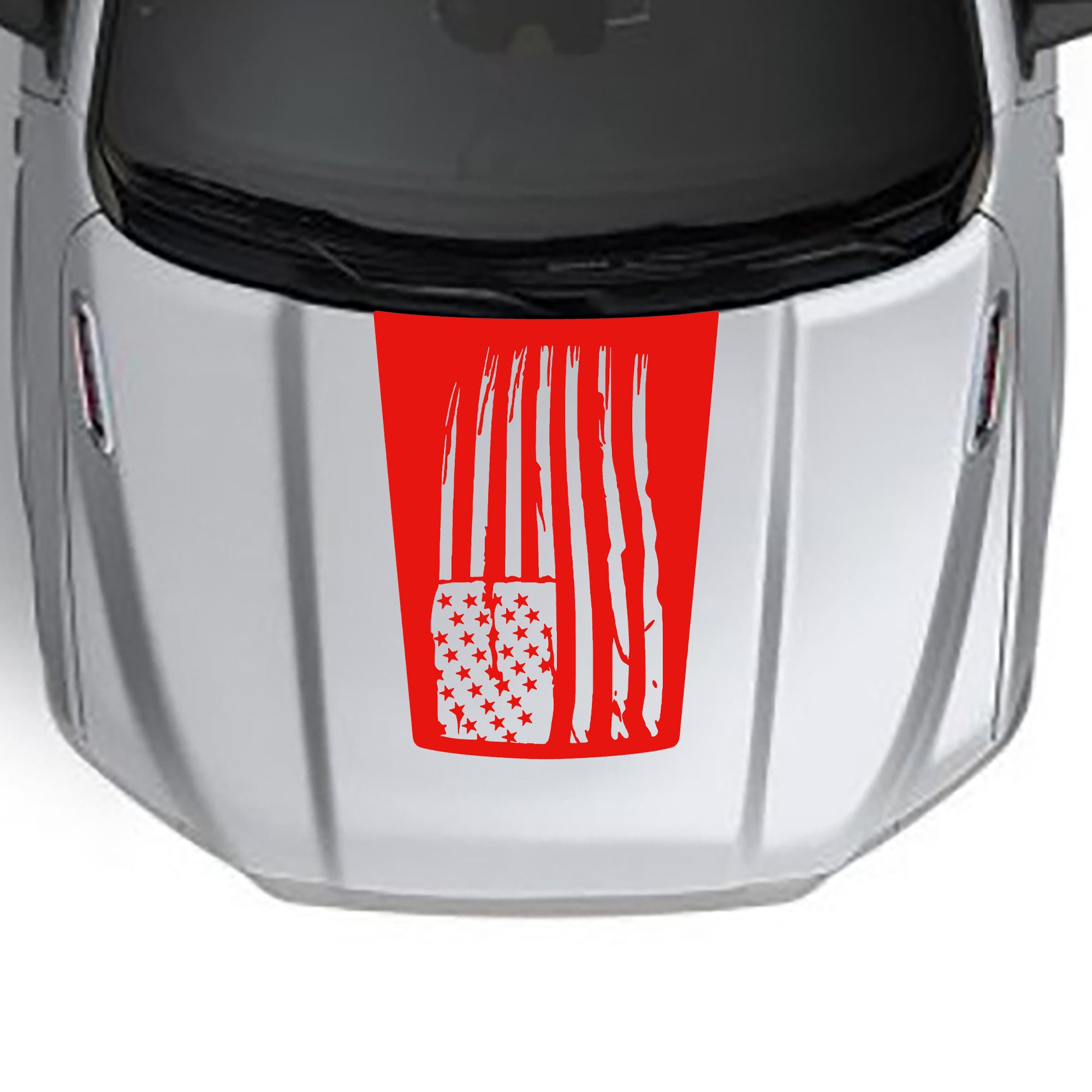 american flag base hood decal for dodge ram 1500 2019 to 2023 models red