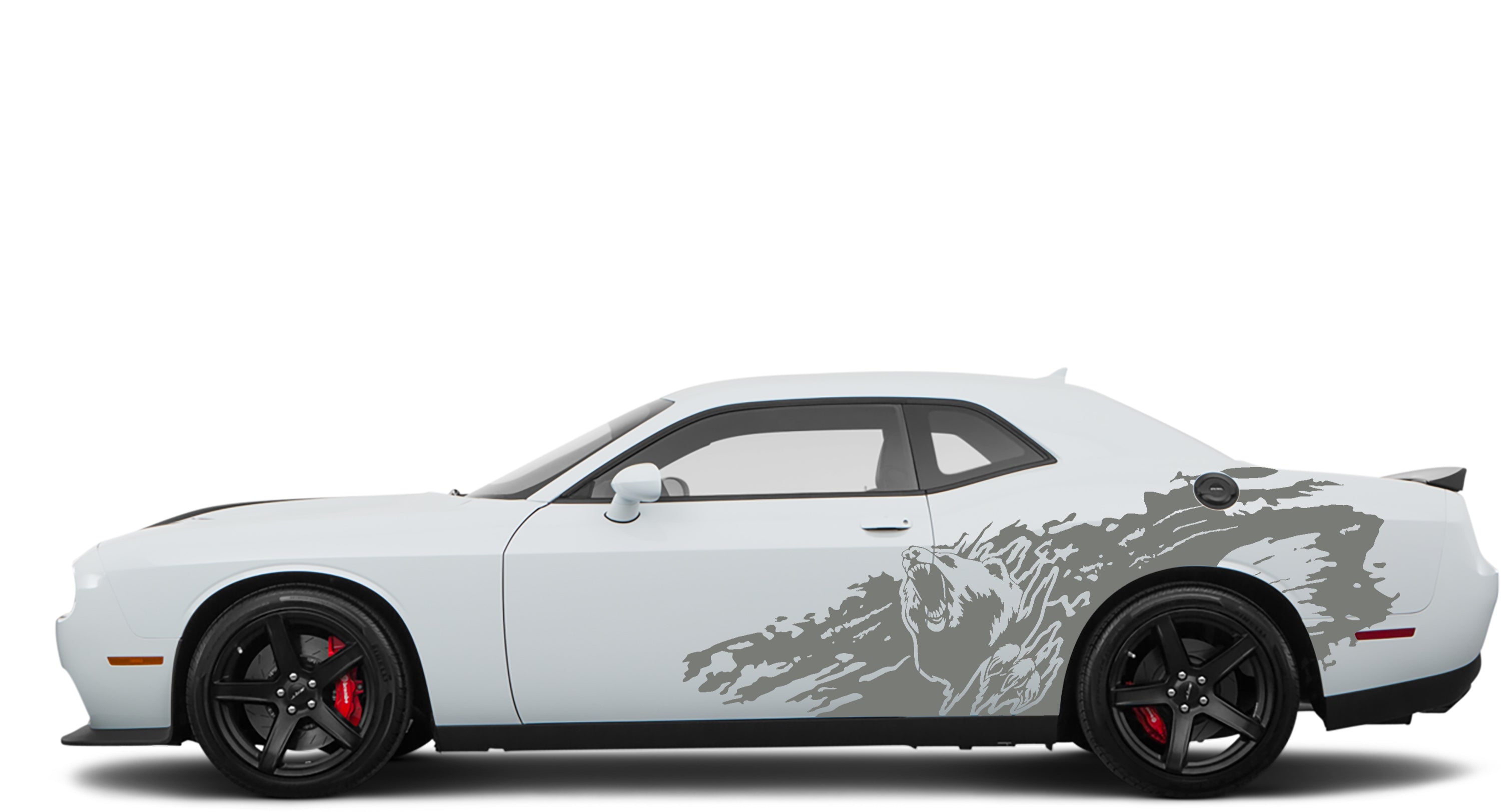 mud splash side graphics for dodge challenger 2008 tyo 2023 models gray