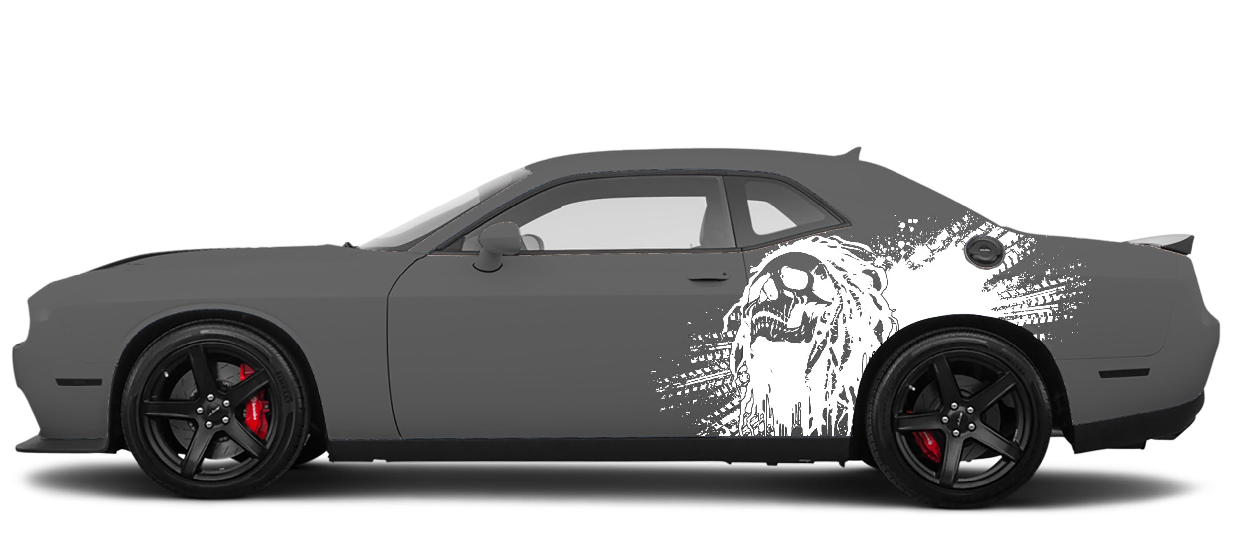 bob marley side splash graphics for dodge challenger 2008 to 2023 models white