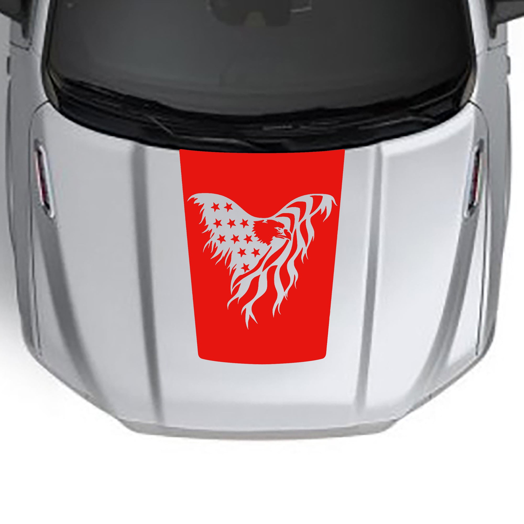 eagle flag base hood graphics for dodge ram 1500 2019 to 2023 models red