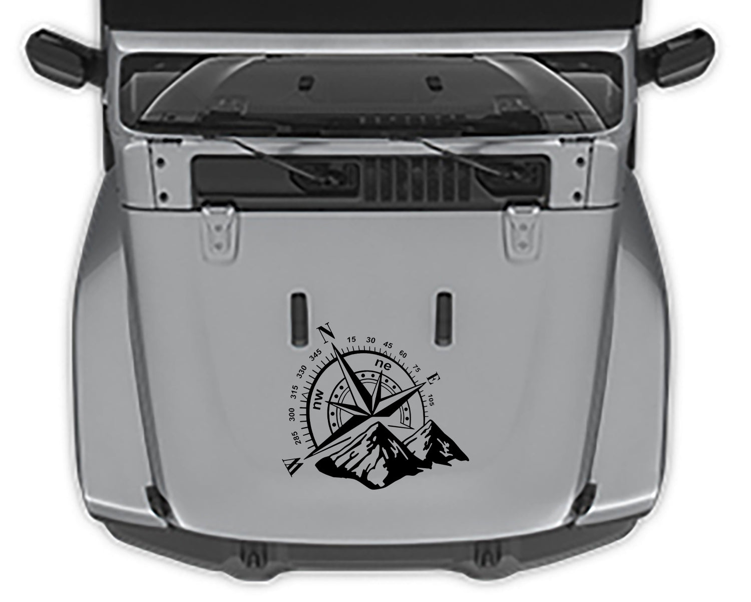 granite mountain decal for jeep all models black