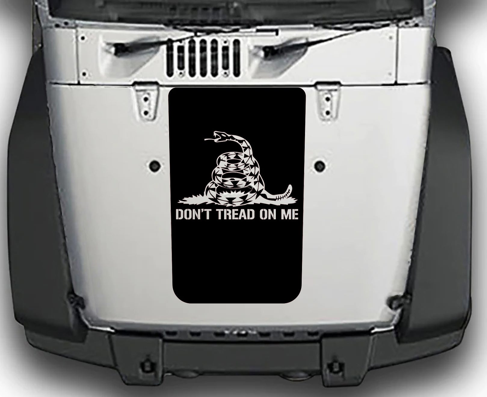 Jeep Wrangler JK (Don't Tread On Me) Hood Decal : Vinyl Graphics Kit fits (2007-2018)