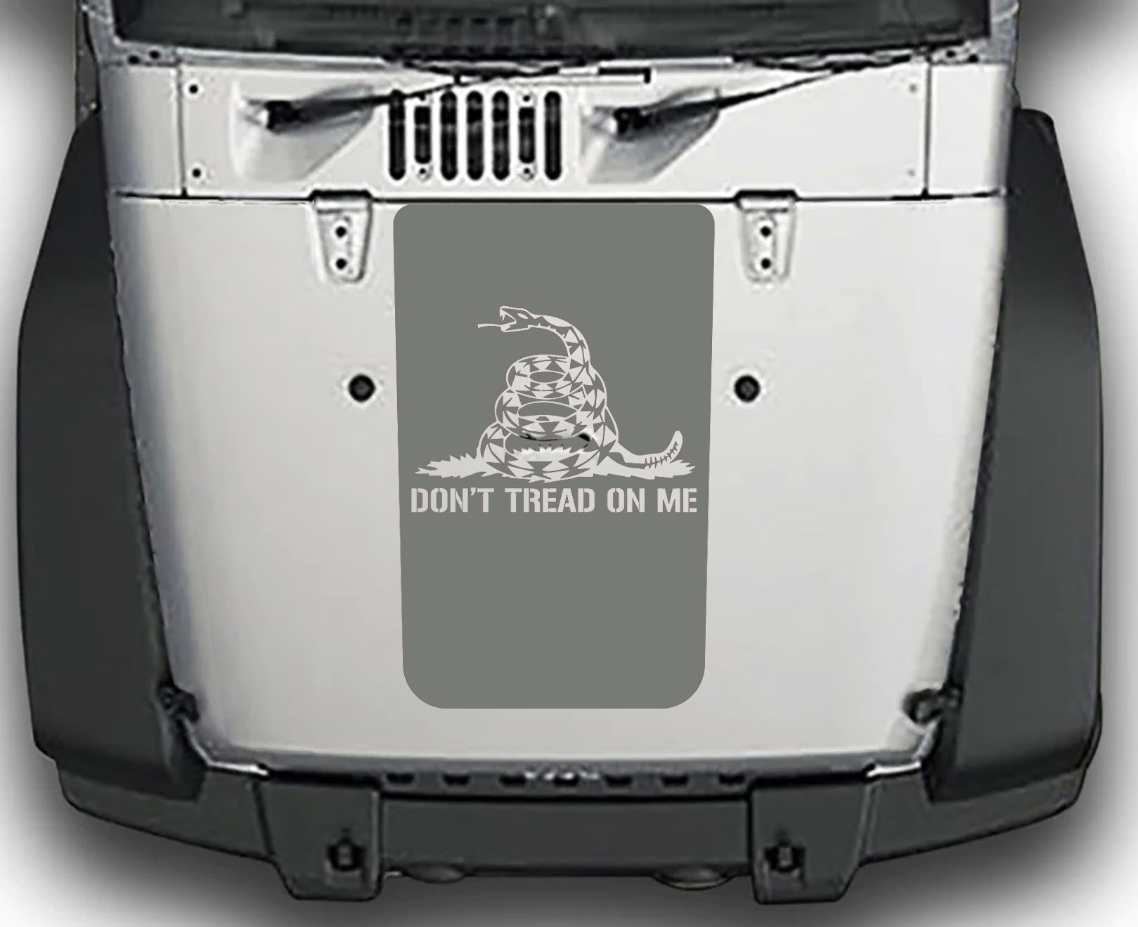 Jeep Wrangler JK (Don't Tread On Me) Hood Decal : Vinyl Graphics Kit fits (2007-2018)