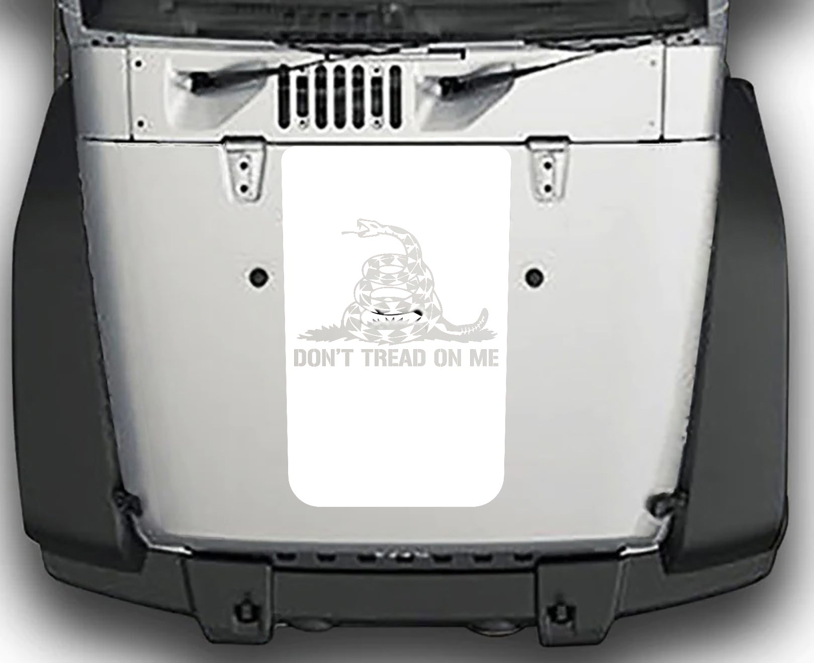 Jeep Wrangler JK (Don't Tread On Me) Hood Decal : Vinyl Graphics Kit fits (2007-2018)