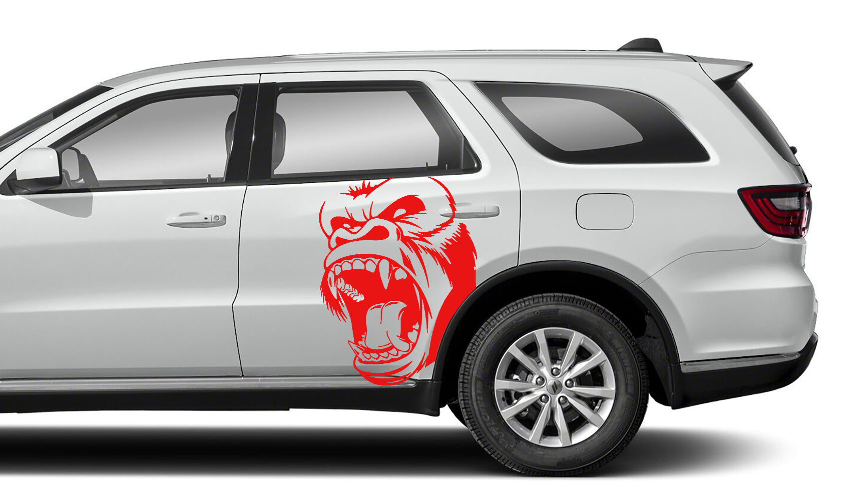 Monkey side graphics kit for dodge durango 2021 to 2024 models red