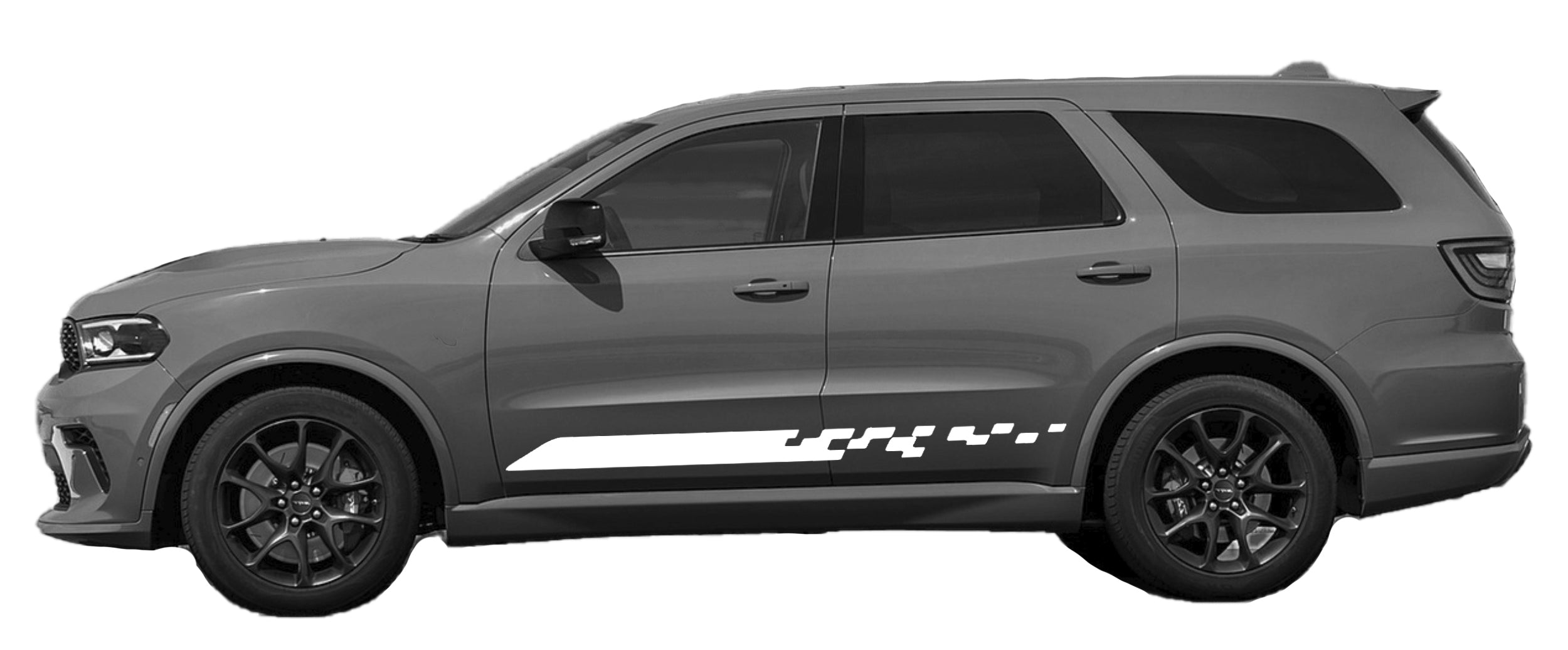 finish line stripes for dodge durango 2021 to 2024 models white