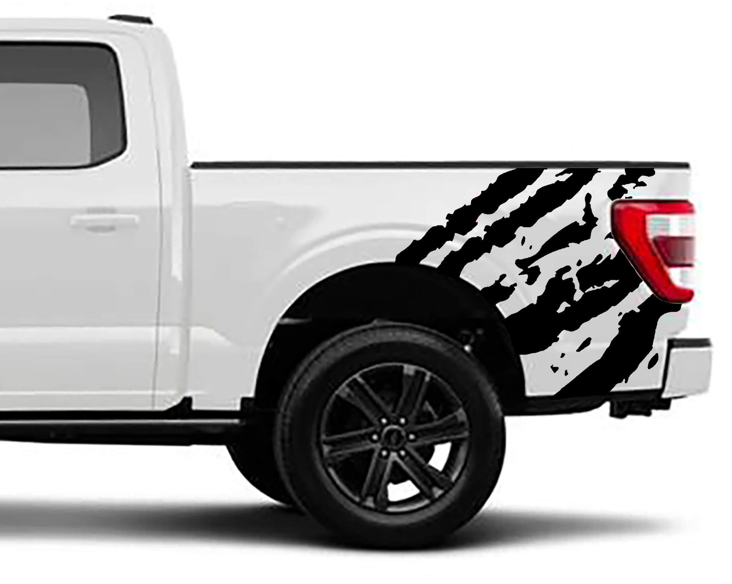 Ford F-150 Ripped Bed Decals (Pair) : Vinyl Graphics Kit Fits (2021-2023)
