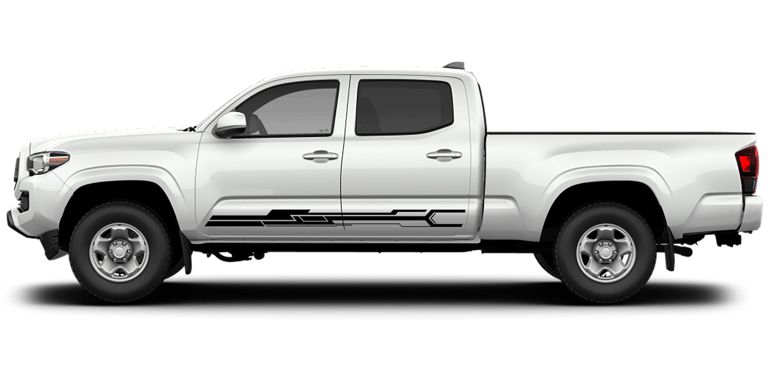 Toyota Tacoma Rocker Panel Stripes Decals (Pair) : Vinyl Graphics Kit Fits (2016-2022)