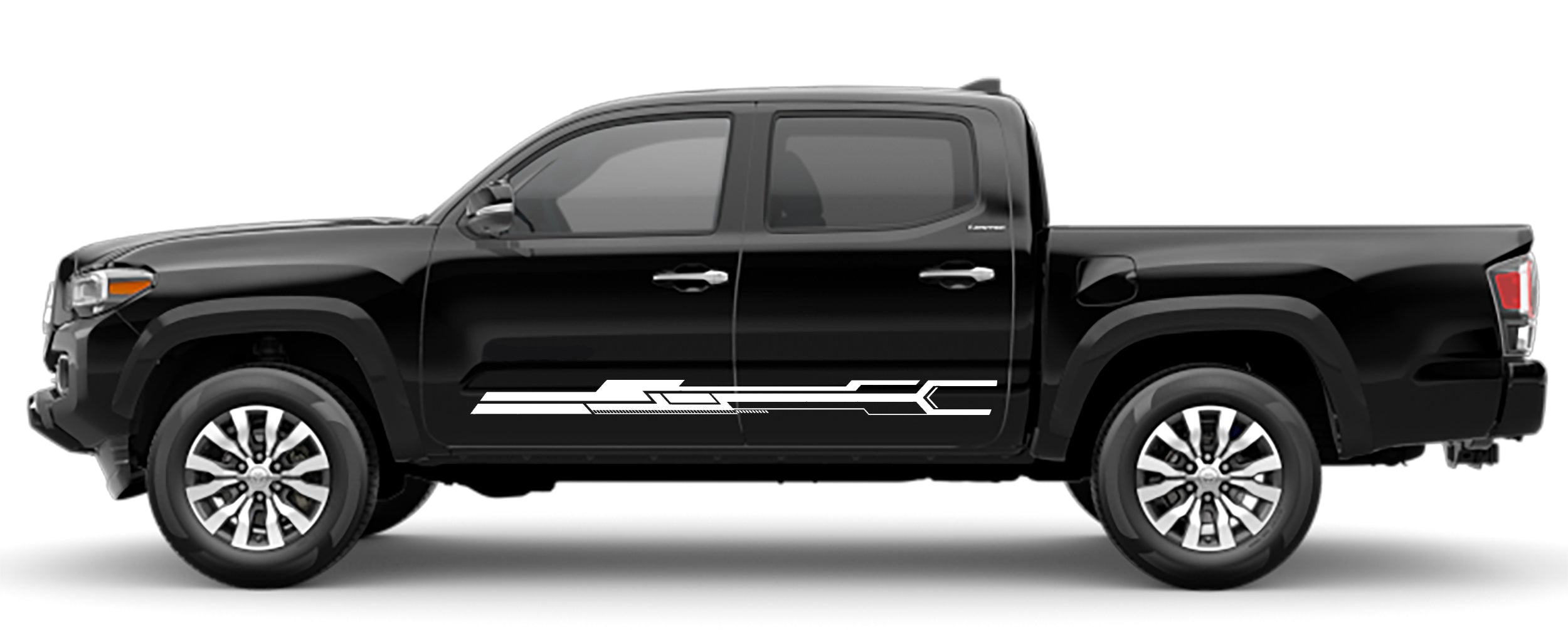 rocker panel stripe kit for toyota tacoma 2016 to 2023 white