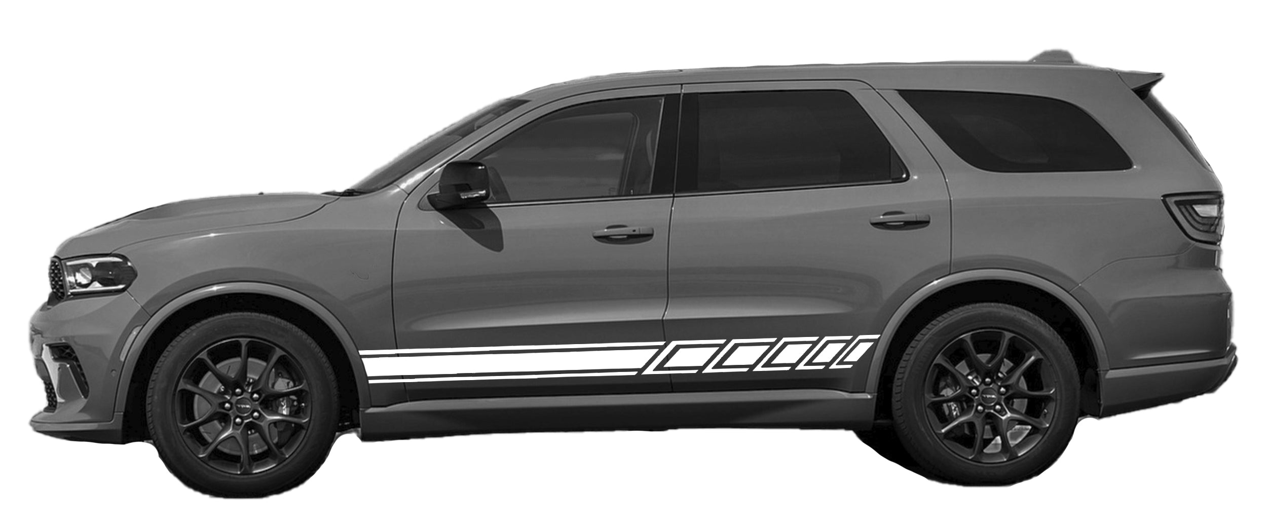 door stripes for dodge durango 2021 to 2024 models white