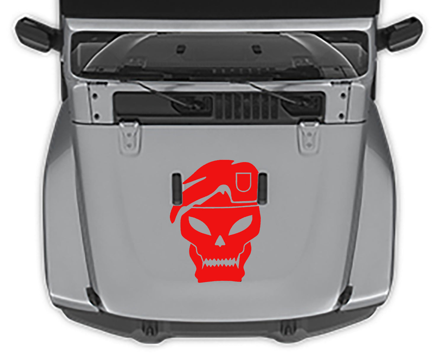 dpecial ops hood  decal for jeep wrangler jl red