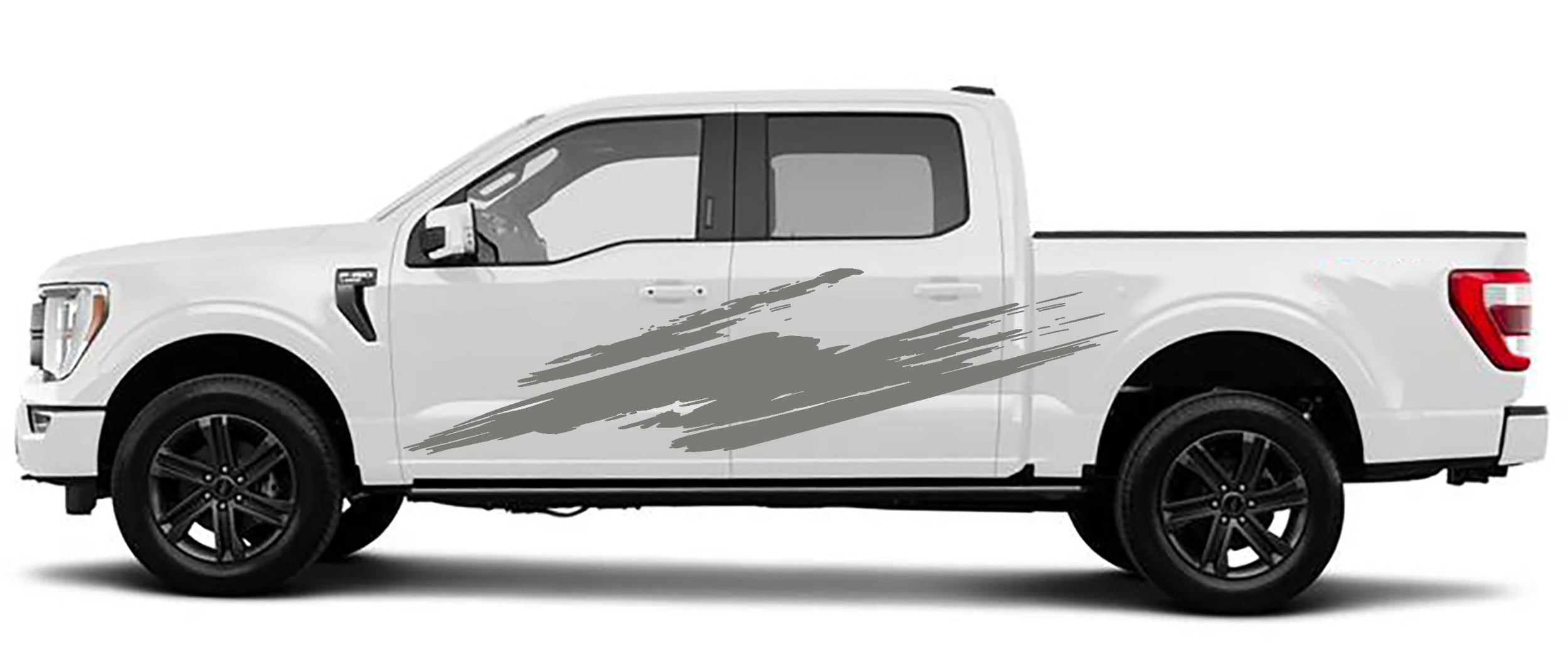 splash side graphics for ford f 150 2021 to 2023 models gray