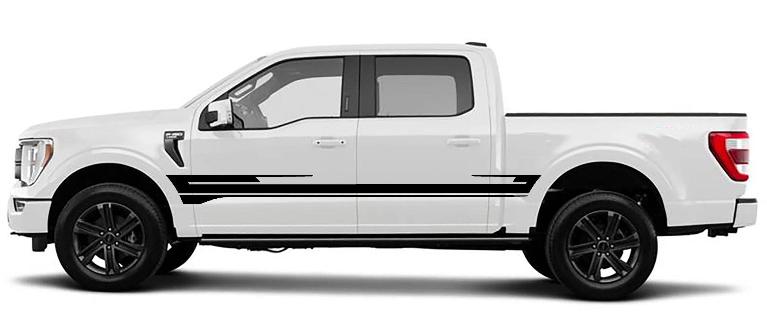 Ford F-150 Sway Mid Panel Stripes Decals (Pair) : Vinyl Graphics Kit Fits (2021-2023)