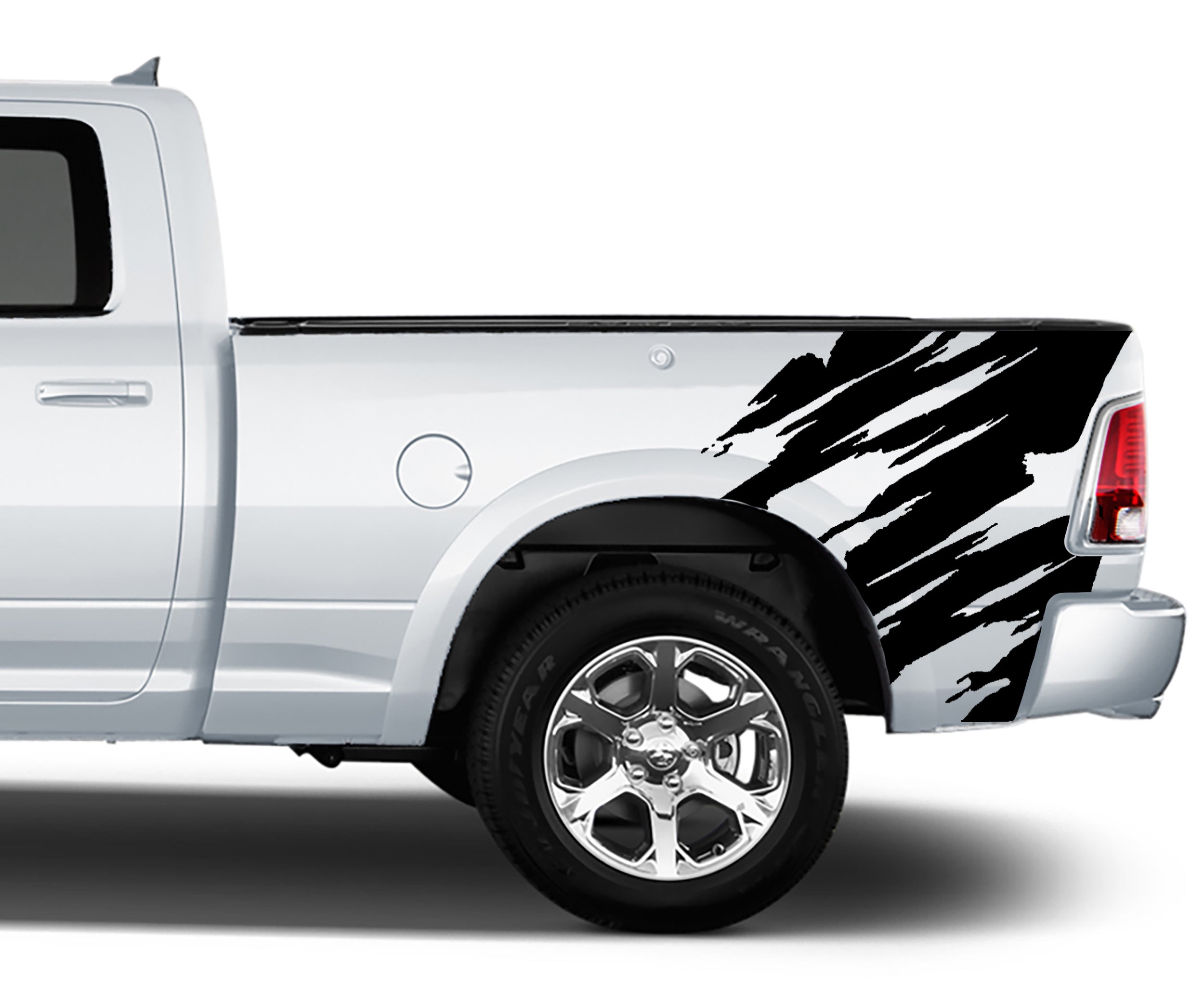 torn bed graphics for dodge ram 2008 to 2018 models black