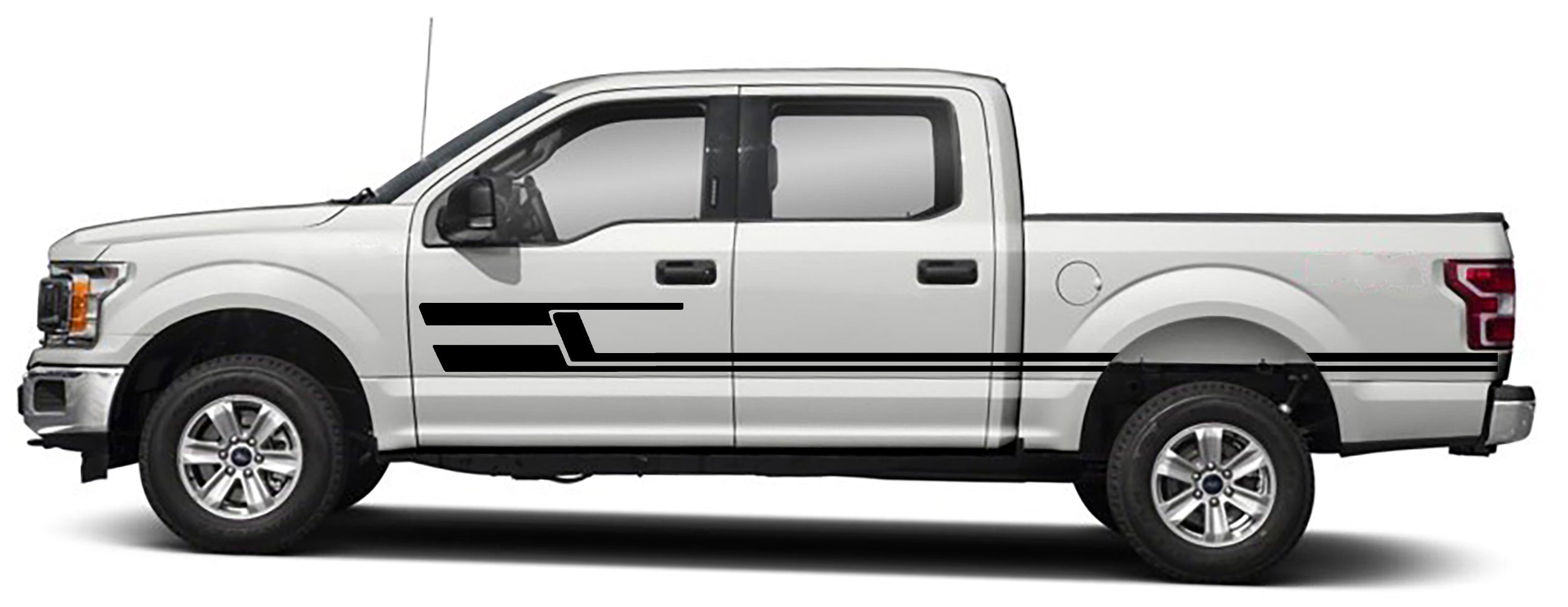 Ford F-150 Upper Body Stripes Decals : Vinyl Graphics Kit Fits (2015-2020)