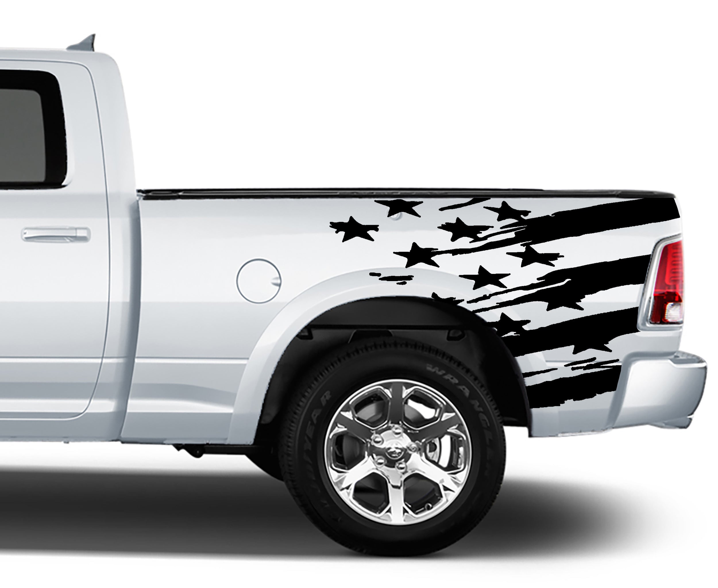 us flag bed patriot graphics for dodge ram 2009 to 2018 models black