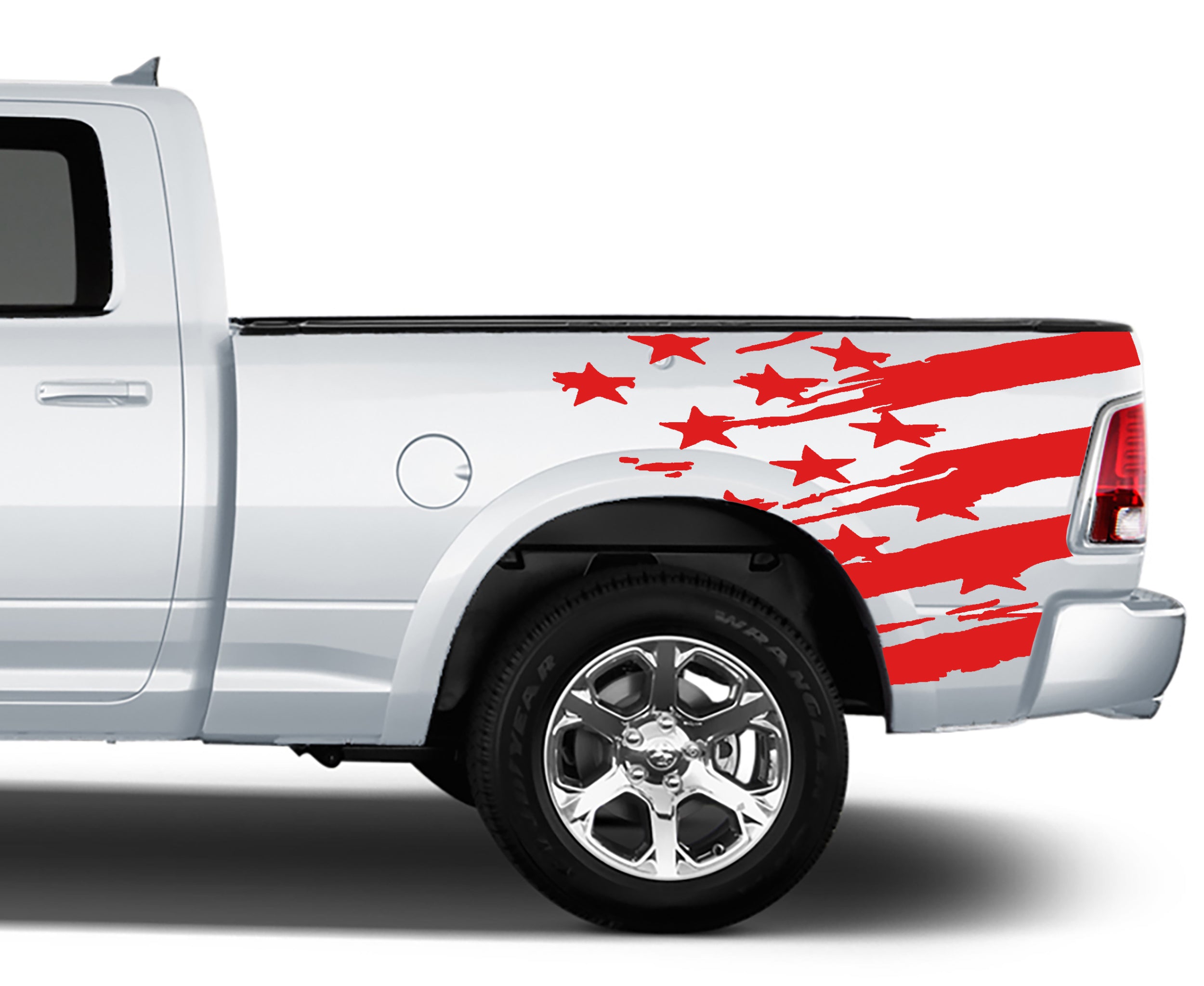 us flag bed patriot graphics for dodge ram 2009 to 2018 models red