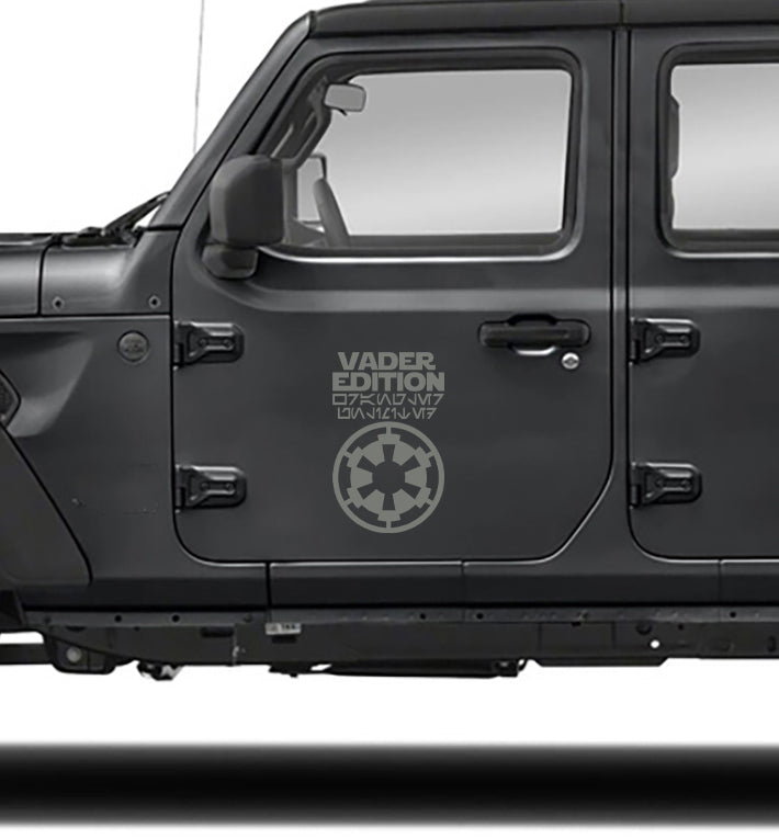 vader edition jeep decals for wrangler gray