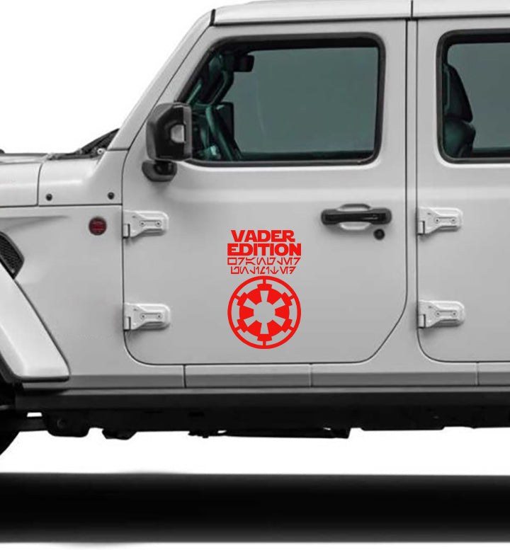 vader edition jeep decals for wrangler red