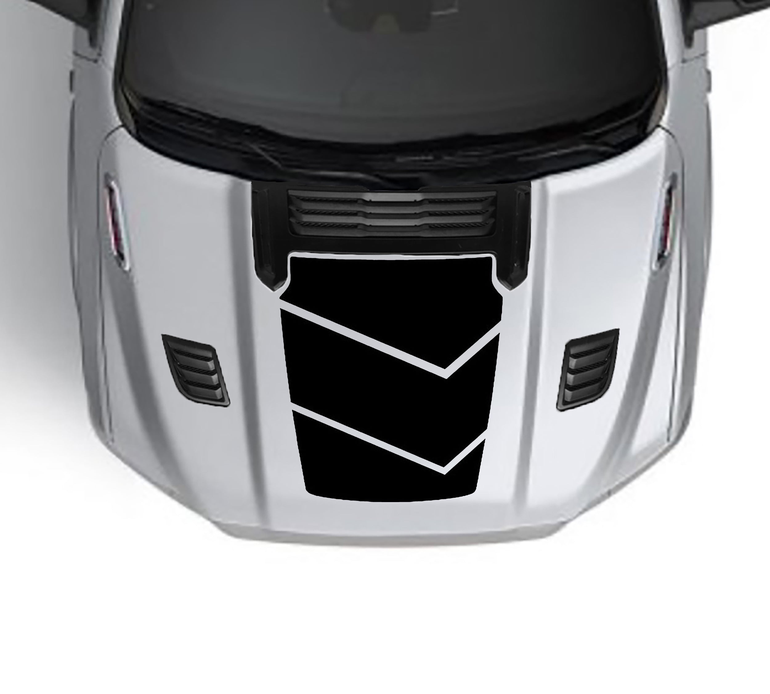 walker performance hood graphics for dodge ram 1500 2019 to 2023 models black