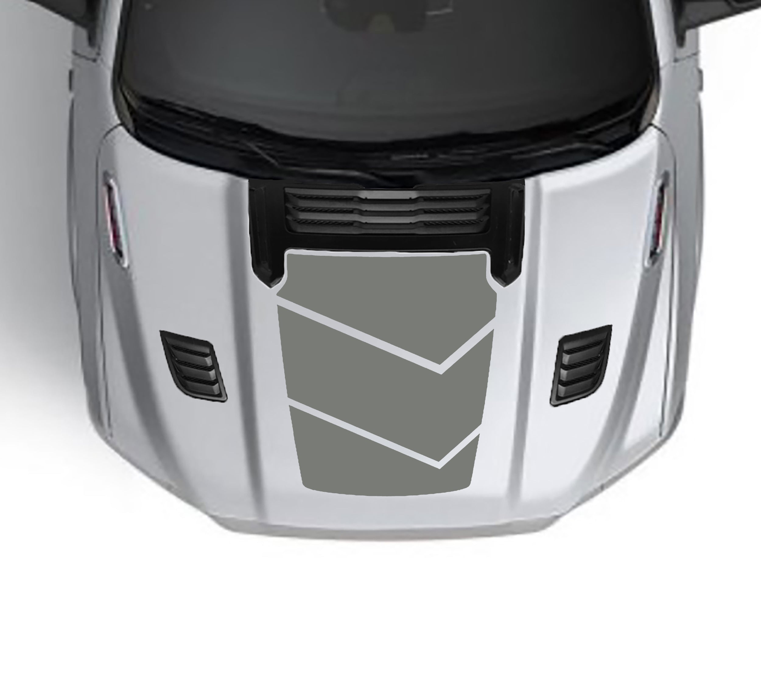 walker performance hood graphics for dodge ram 1500 2019 to 2023 models gray