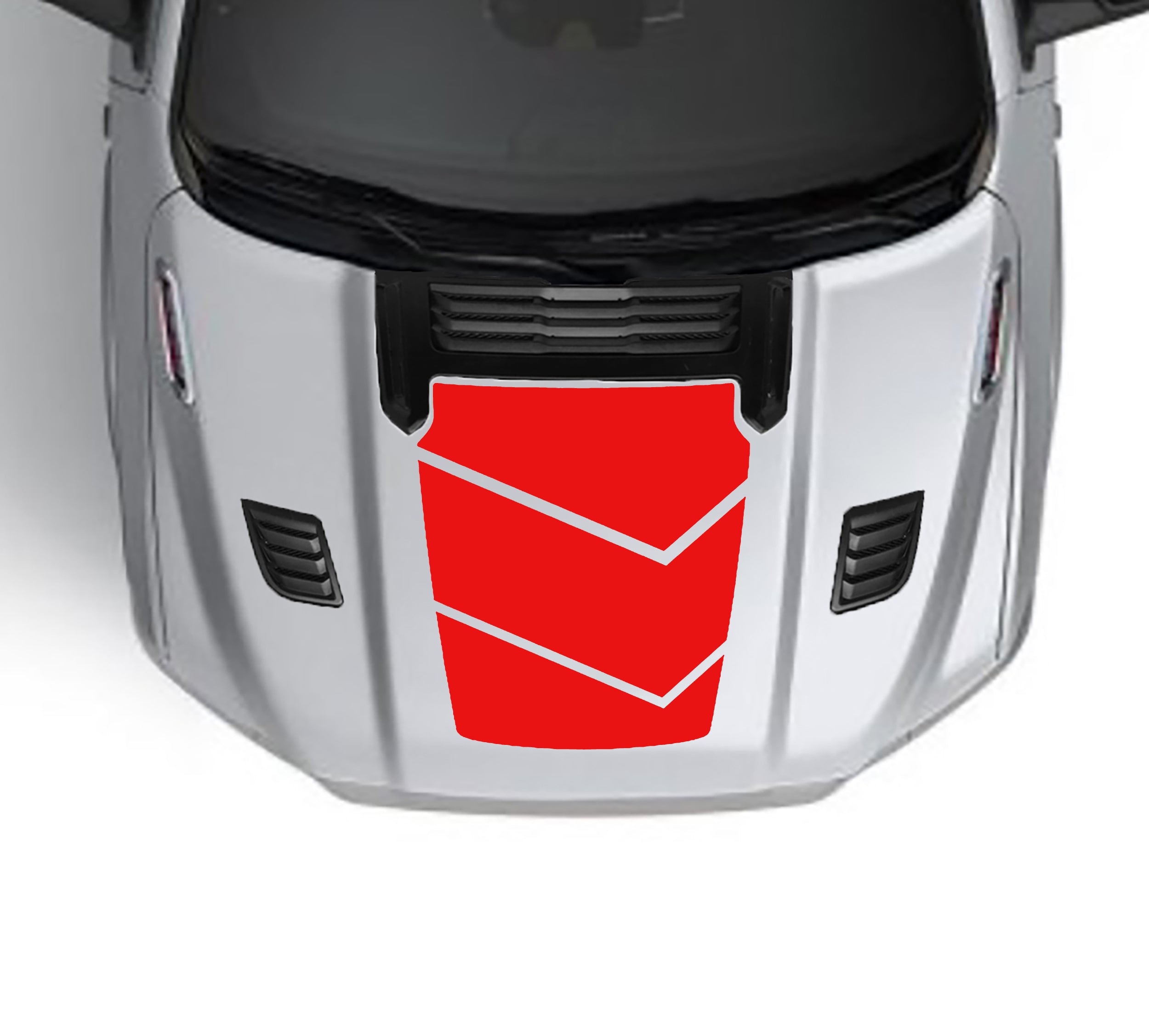 walker performance hood graphics for dodge ram 1500 2019 to 2023 models red