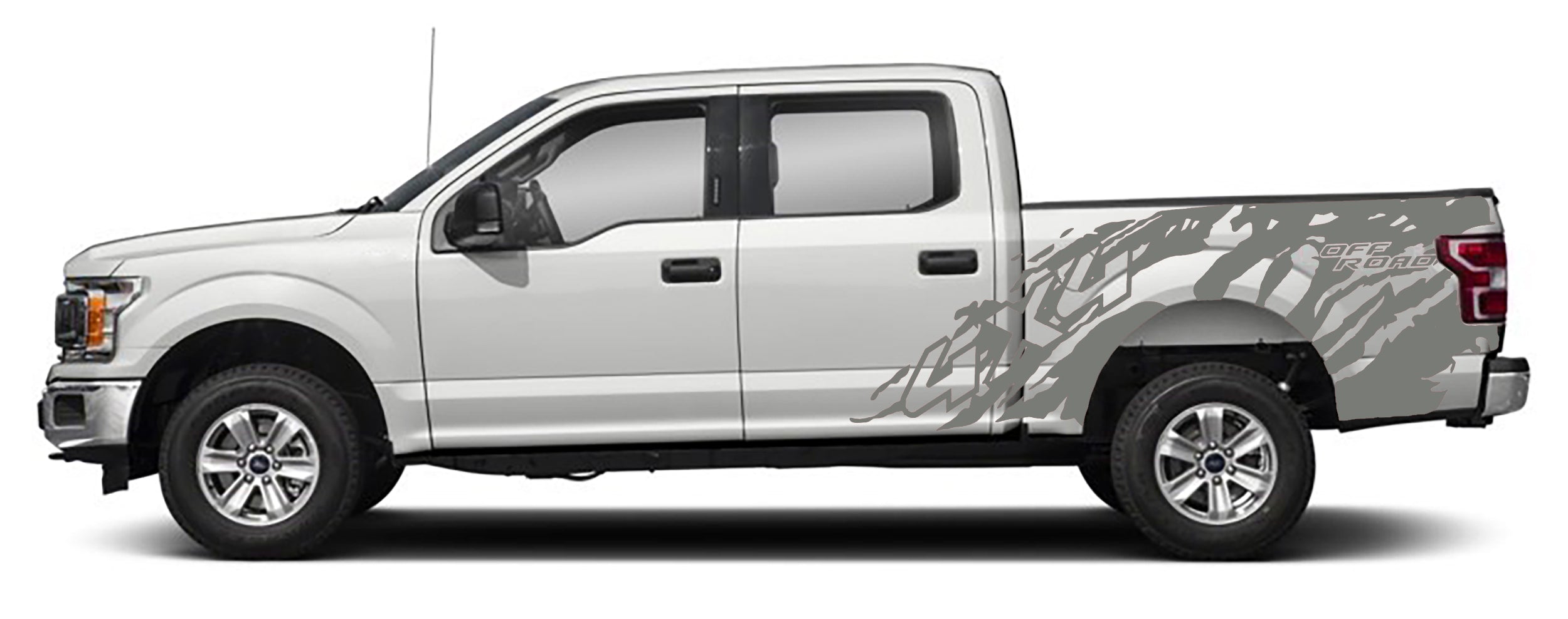 Ford F-150 4x4 Off Road Bed Decals (Pair) : Vinyl Graphics Kit Fits (2015-2020)