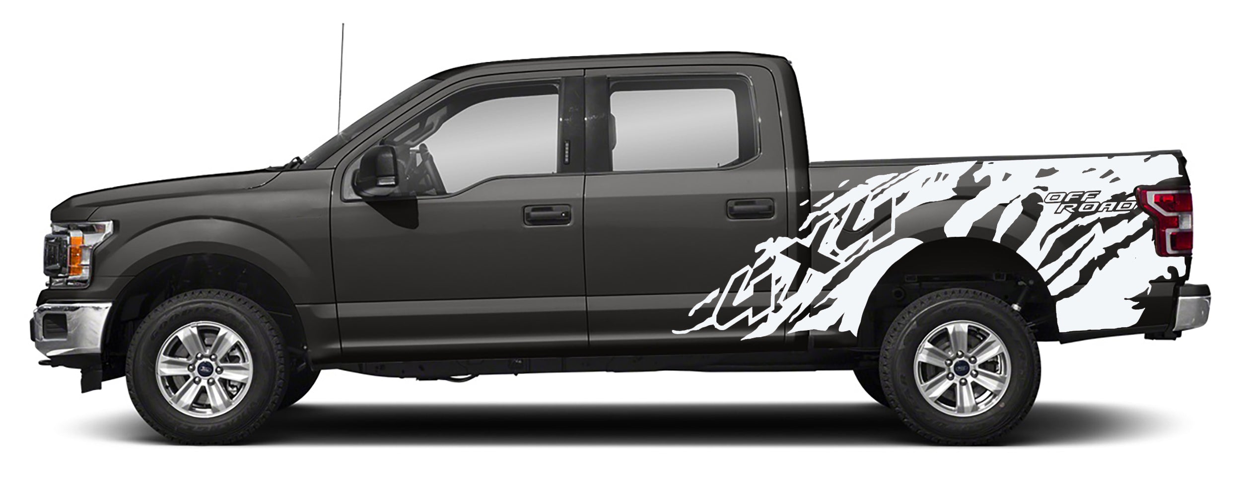 Ford F-150 4x4 Off Road Bed Decals (Pair) : Vinyl Graphics Kit Fits (2015-2020)