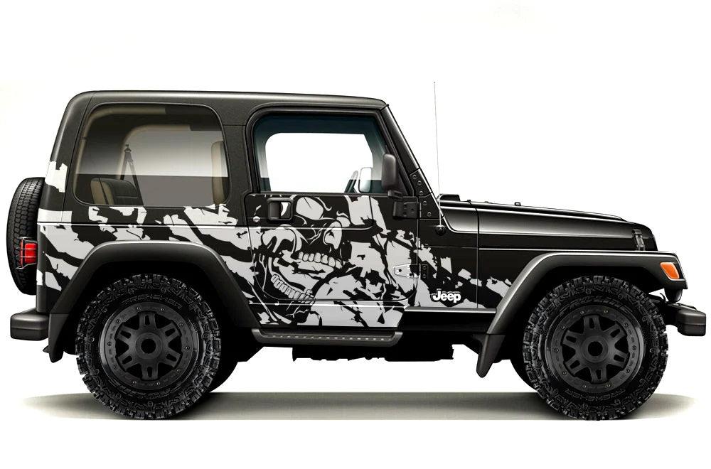 Jeep Wrangler (1999-2006) Custom Decals, Graphics and Stickers - Nightmare - Jkprostickers