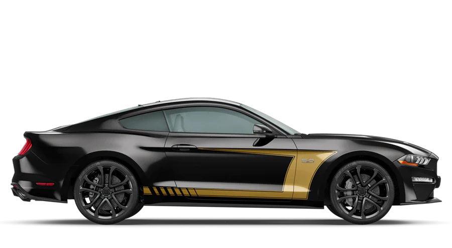 Large Side Racing Strips Compatible With Ford Mustang (2015 to 2022) models | Auto Vinyl Graphics Decals and Stickers. - Jkprostickers