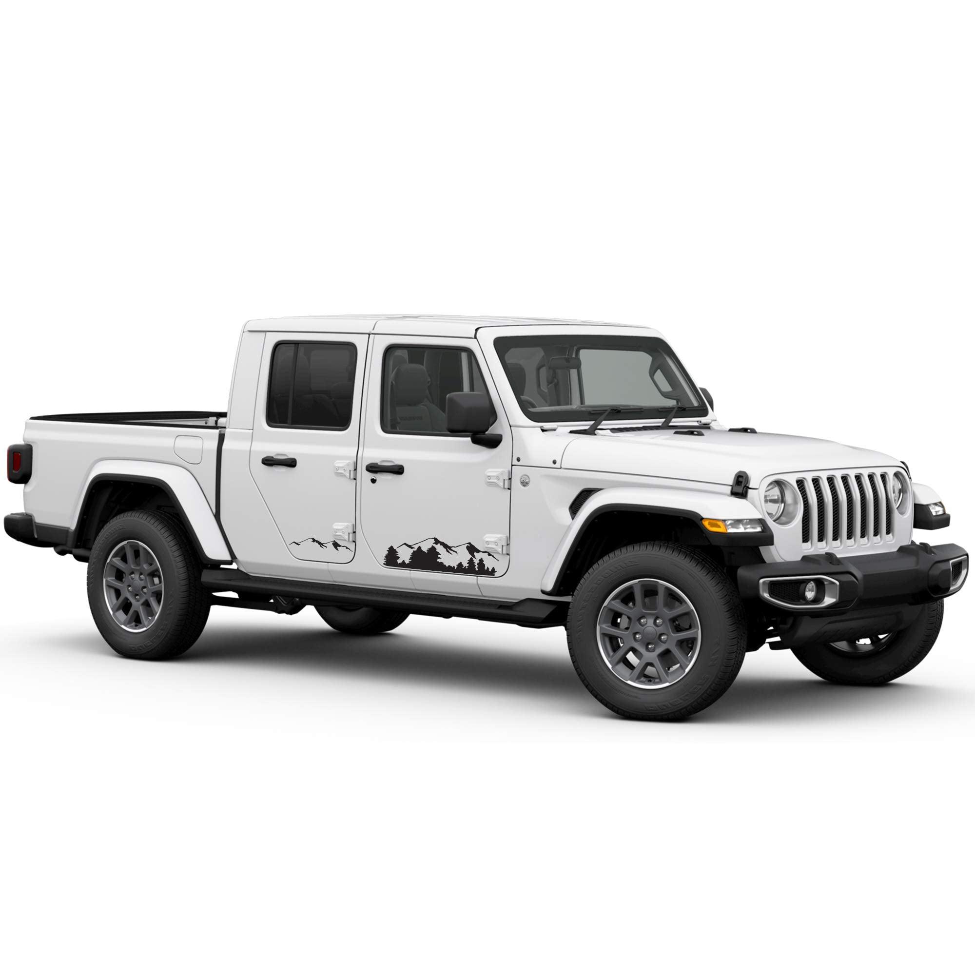 Jeep Wrangler JK (2007-2018) Custom Decals, Graphics and Stickers - Mountain Door Kit - Jkprostickers