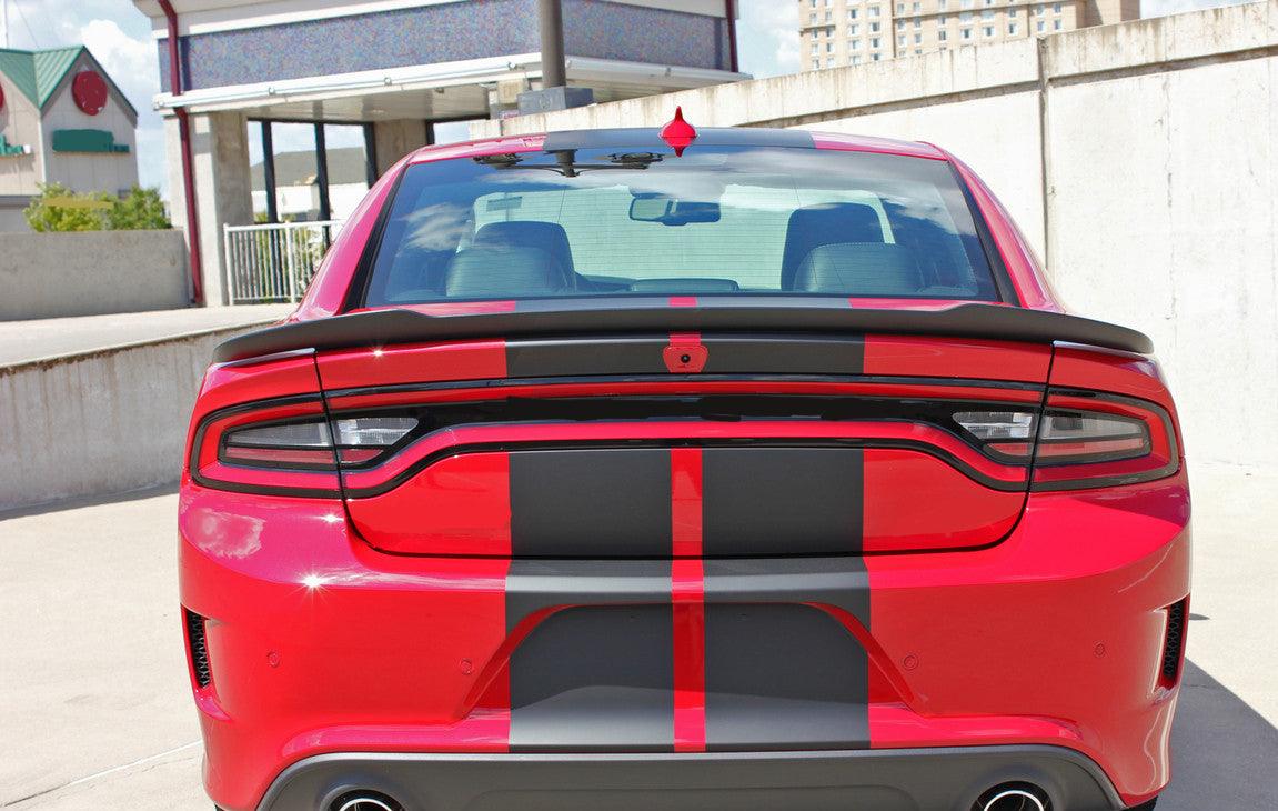 Dodge Charger WideBody (2015 to 2023) | Custom Decals, Graphics and Stickers - Full Body Rally Stripes - Jkprostickers