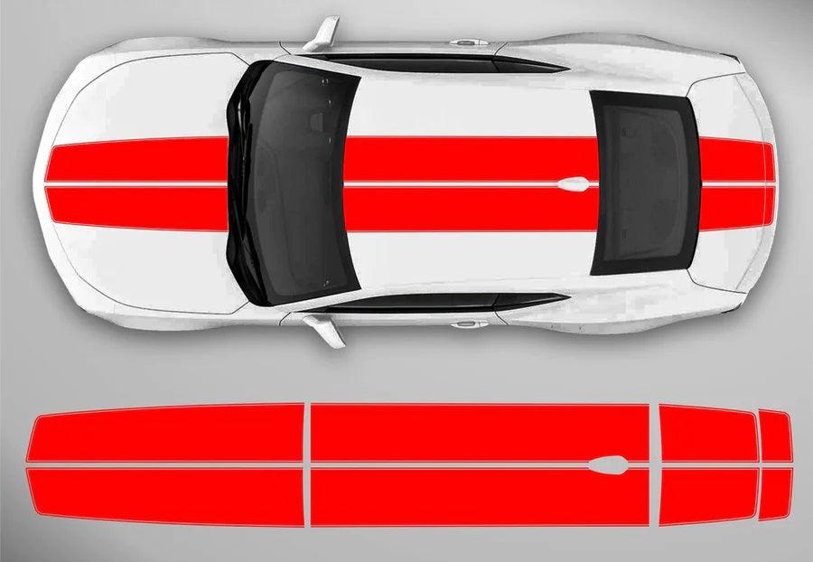 Chevrolet Camaro (2016 to 2018) models | Custom Decals, Graphics and Stickers - Contoured Racing Stripes - Jkprostickers