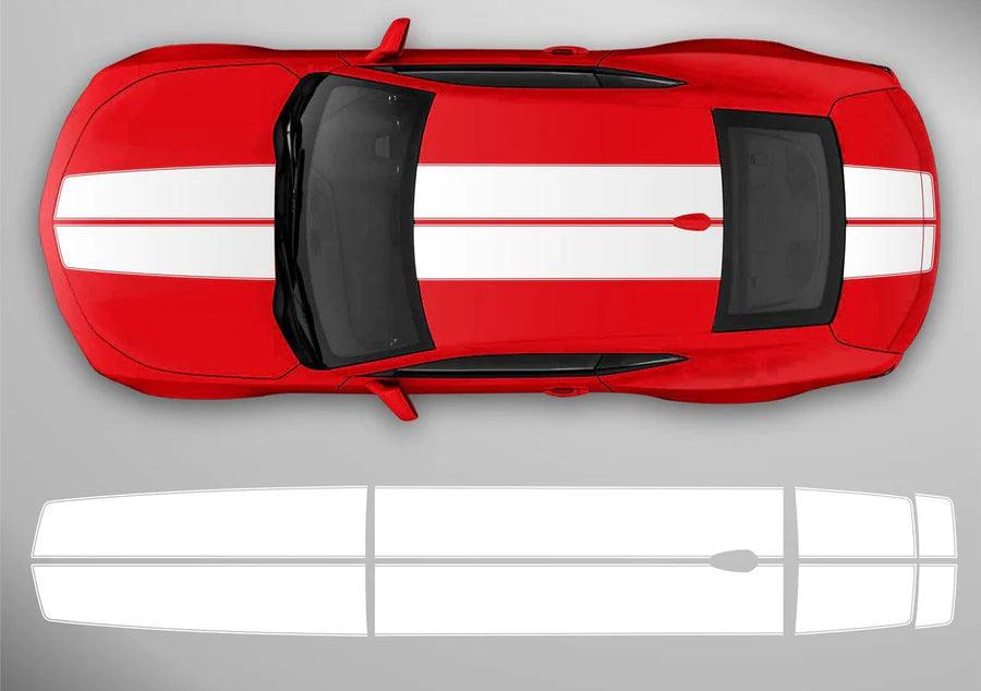 Chevrolet Camaro (2016 to 2018) models | Custom Decals, Graphics and Stickers - Contoured Racing Stripes - Jkprostickers