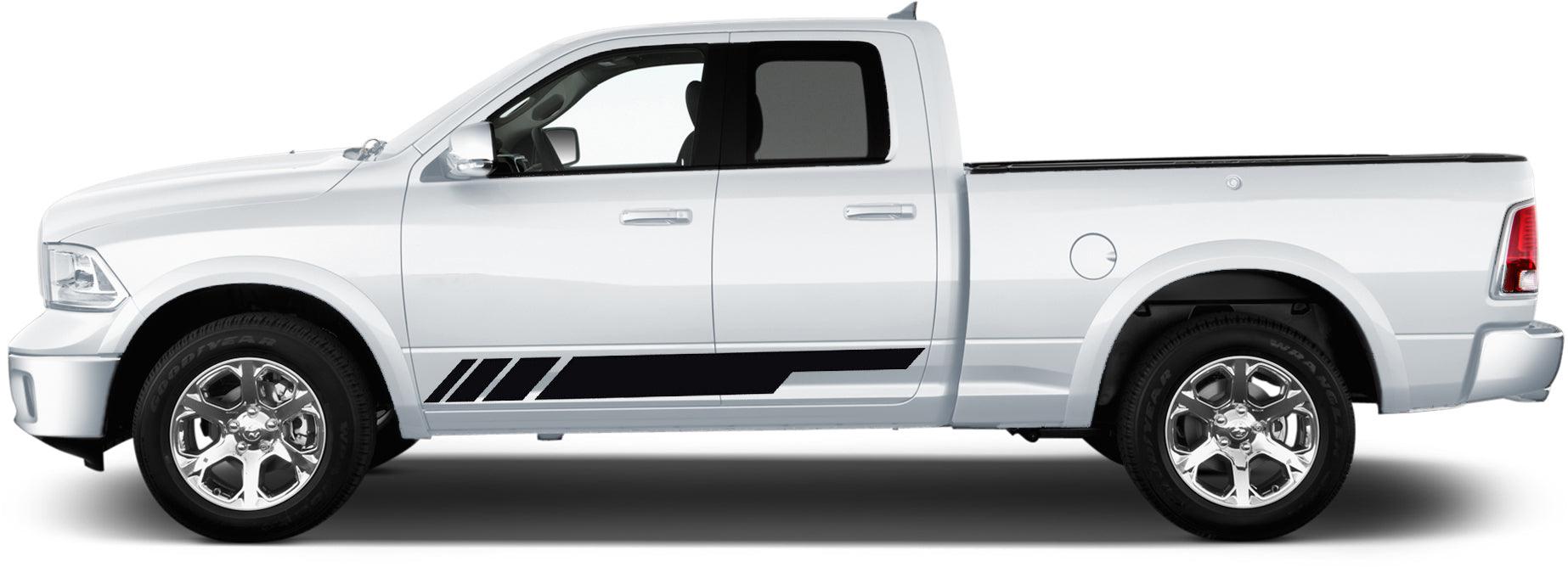 lower door side racing stripes for dodge ram 2009 to 2018 models