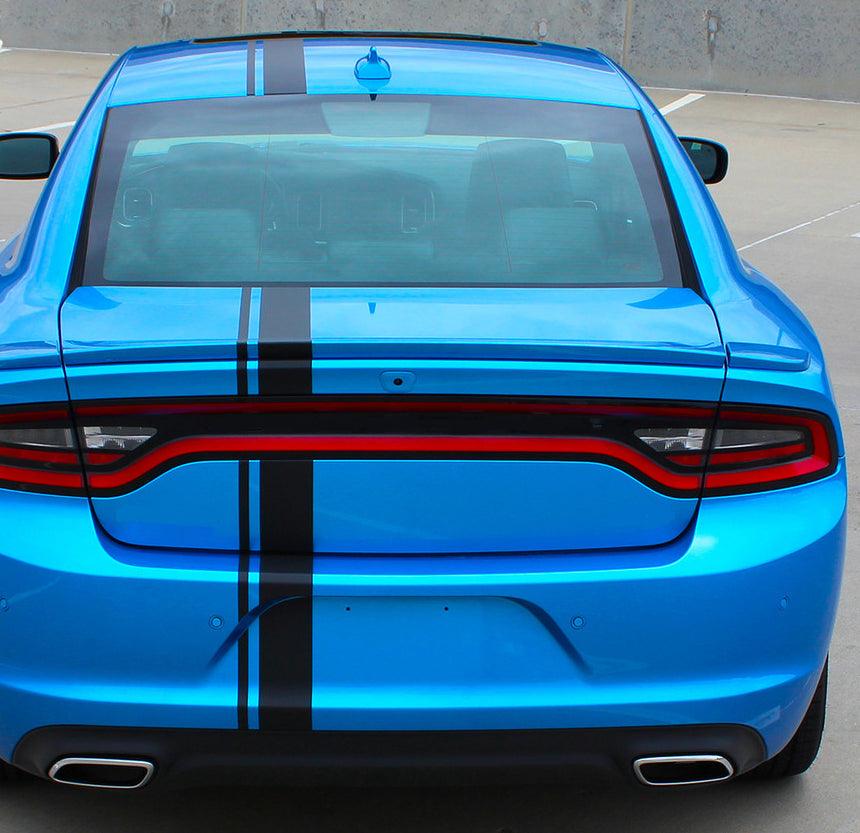 Dodge Charger (2015 to 2023) | Custom Decal, Graphics and Stickers - Offset Racing Stripes - Jkprostickers