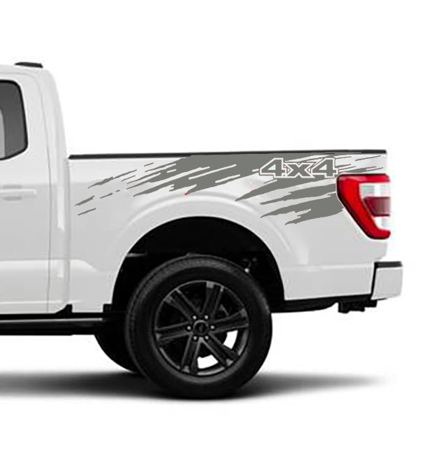 Ford F-150 Mudslinger Bed Decals (Pair) : Vinyl Graphics Kit Fits (2021-2023)
