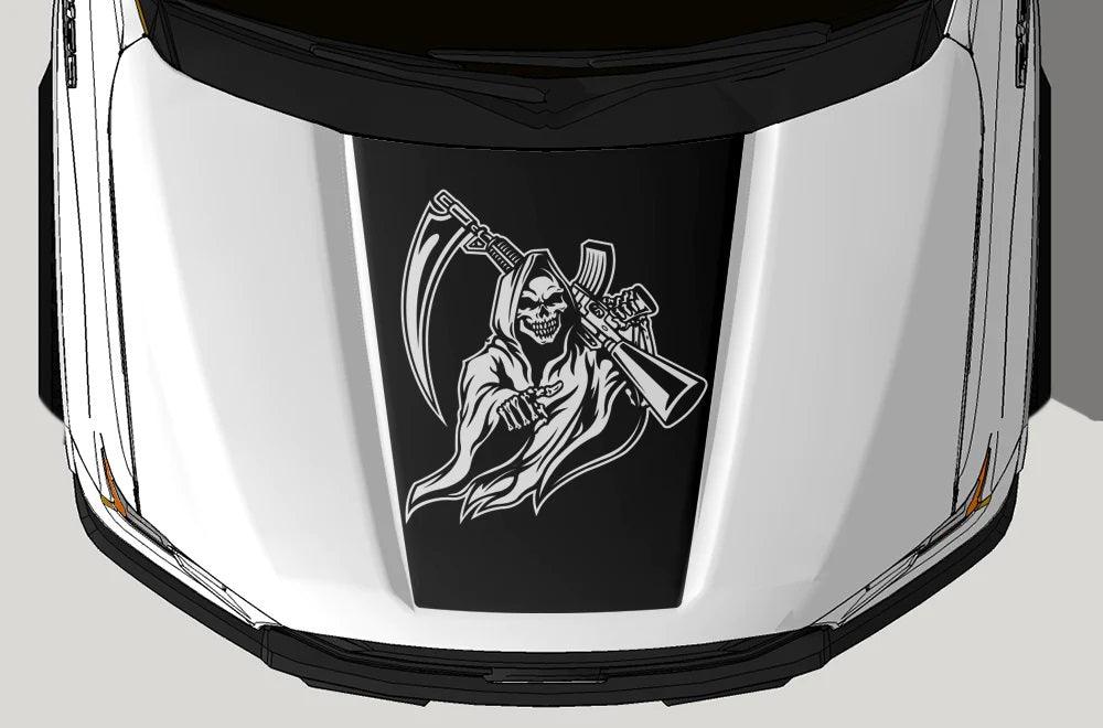 Ford F-150 Reaper Hood Decal : Vinyl Graphics Kit Fits (2015-2020)