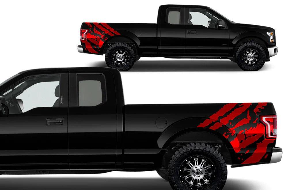 Ford F-150 (2015-2020) | Custom Decals, Graphics and Stickers - Ripped Bed Kit - Jkprostickers