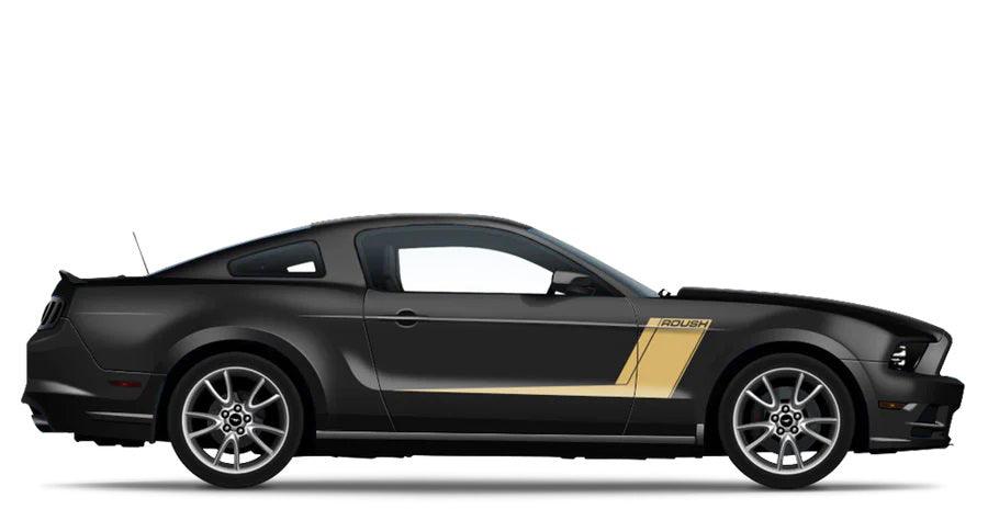 Ford Mustang (2005 to 2014) Custom Decals, Graphics and Stickers - Roush Racing Stripes Kit - Jkprostickers