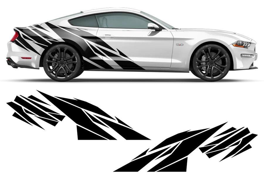 Ford Mustang Warlord Fender Side Decals (Pair) : Vinyl Graphics Kit Fits (2005-2023)