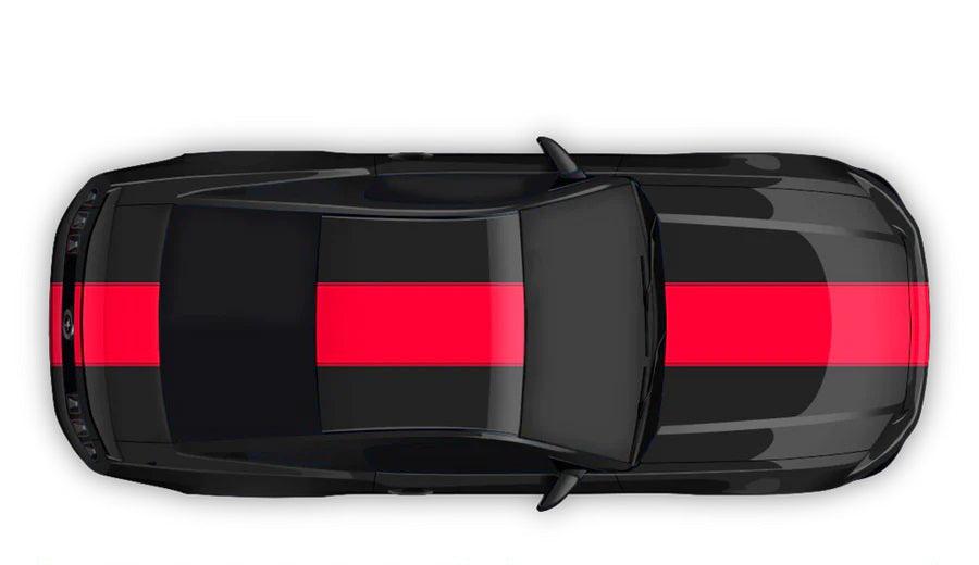 Ford Mustang (2005 to 2022) Custom Decal, Graphics and Stickers - Contoured Full Body Racing Strips - Jkprostickers