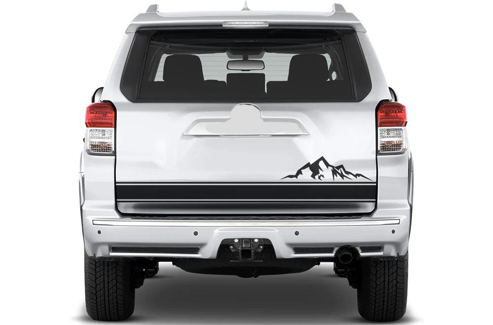 Toyota 4Runner Mountains Tailgate Decals (Pair) : Vinyl Graphics Kit Fits (2010-2017)