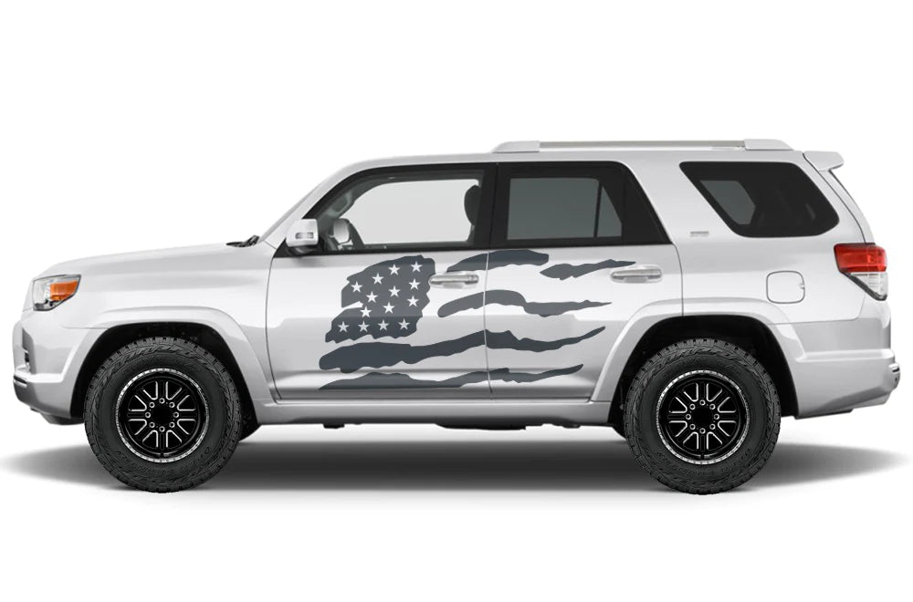 Toyota 4Runner (2010-2017) Custom Decals, Graphics and stickers - Patriot American Flag Kit - Jkprostickers