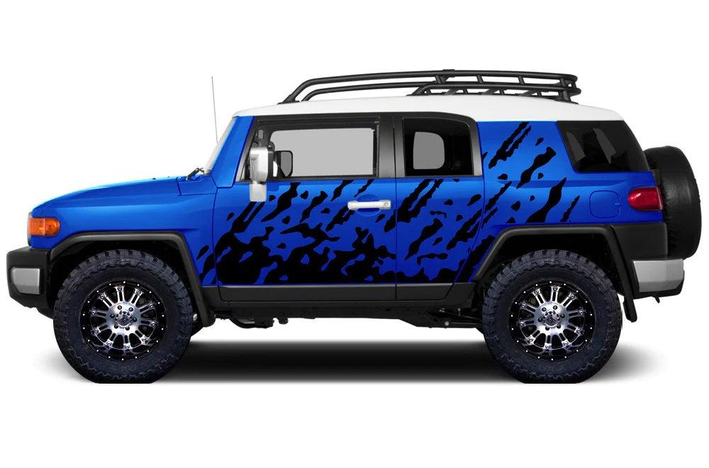 Toyota Fj Cruiser Brust Side Decals (Pair) : Vinyl Graphics Kit Fits (2007-2014)