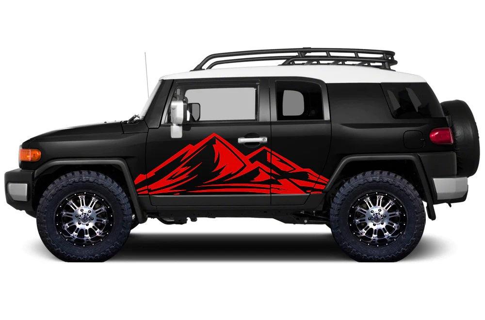 Toyota Fj Cruiser (2007-2014) Custom Vinyl Decals, Graphics and Stickers - Trek Style Side Kit - Jkprostickers