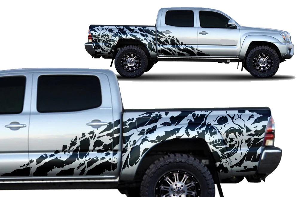 Toyota Tacoma Nightmare Side Decals (Pair) : Vinyl Graphics Kit Fits (2005-2015)