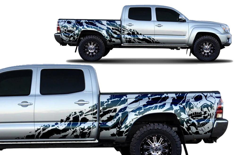 Toyota Tacoma Nightmare Side Decals (Pair) : Vinyl Graphics Kit Fits (2005-2015)